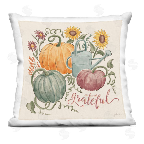 stupell industries Janelle Penner | Gratitude & Sunflowers Printed Throw Pillow
