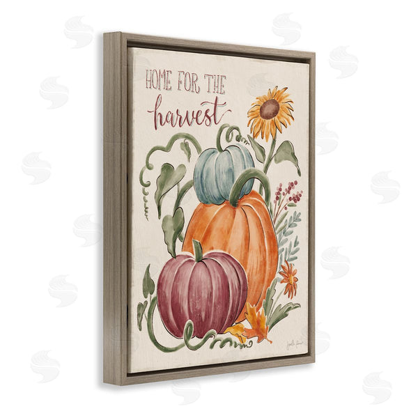 Stupell Industries Janelle Penner | Home For Harvest Cozy Autumnal Plants Botanical Flowers Wall Art