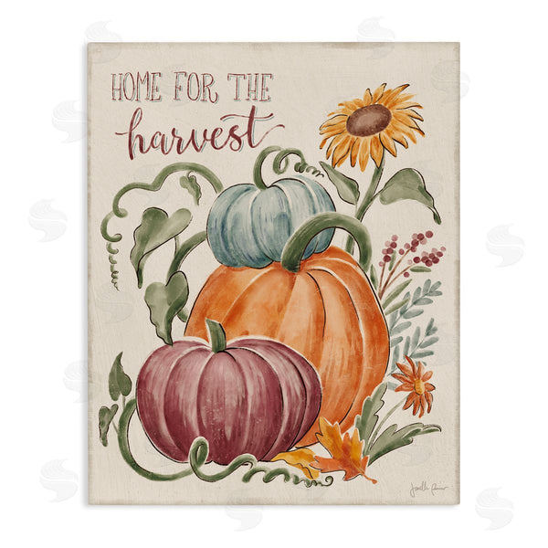 stupell industries Janelle Penner | Home For Harvest Cozy Autumnal Plants Botanical Flowers Wall Art