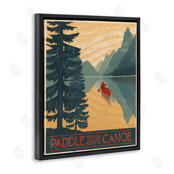 Stupell Industries Janelle Penner | Paddle Your Own Canoe Wall Art