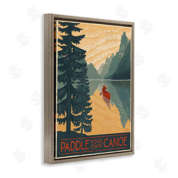 Stupell Industries Janelle Penner | Paddle Your Own Canoe Wall Art