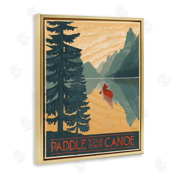 Stupell Industries Janelle Penner | Paddle Your Own Canoe Wall Art