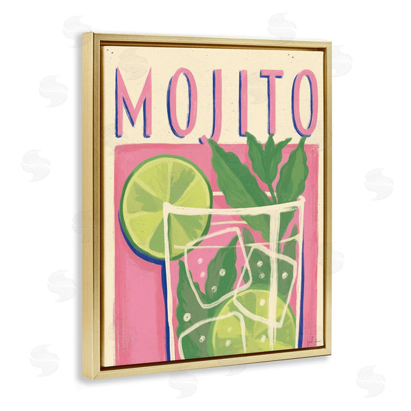 Stupell Industries Janelle Penner | Retro Mojito Cocktail