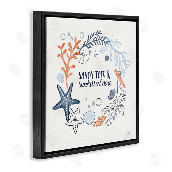 Stupell Industries Janelle Penner | Sandy Toes Sunkissed Nose Phrase Wall Art