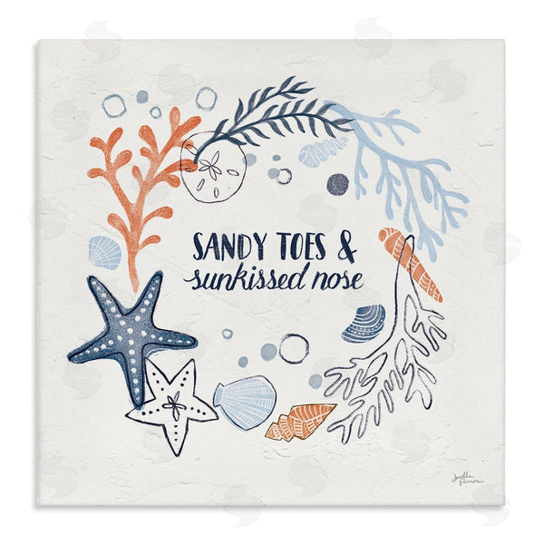 stupell industries Janelle Penner | Sandy Toes Sunkissed Nose Phrase Wall Art