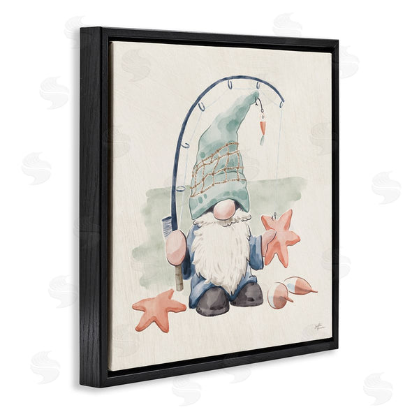 Stupell Industries Janelle Penner | Summer Beach Fishing Gnome Wall Art