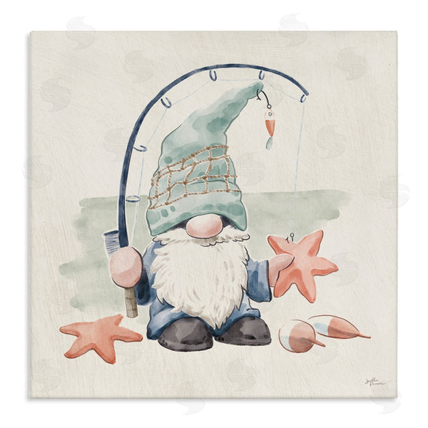 stupell industries Janelle Penner | Summer Beach Fishing Gnome Wall Art