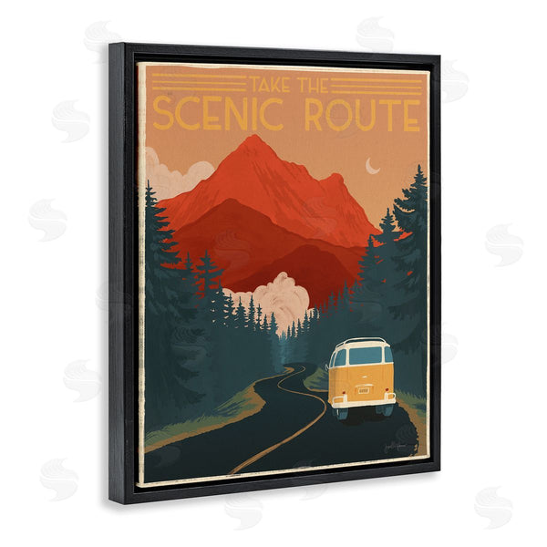 Stupell Industries Janelle Penner | Take The Scenic Route Wall Art