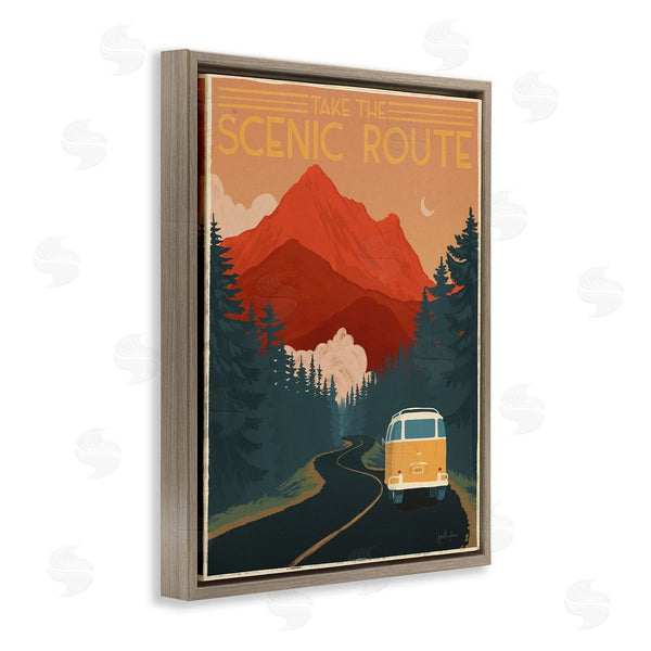 Stupell Industries Janelle Penner | Take The Scenic Route Wall Art