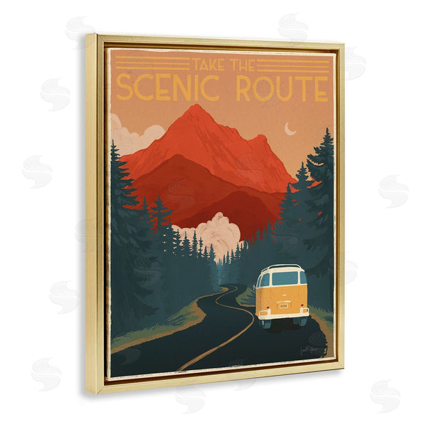 Stupell Industries Janelle Penner | Take The Scenic Route Wall Art