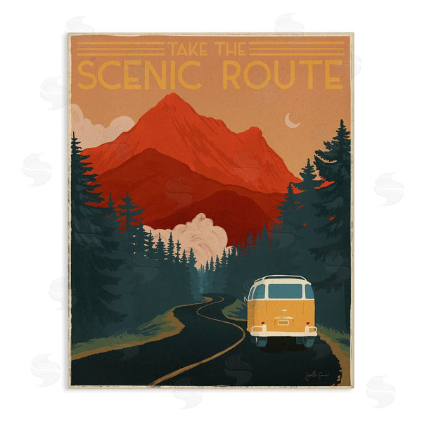 stupell industries Janelle Penner | Take the Scenic Route Wall Art