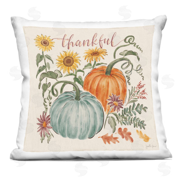 stupell industries Janelle Penner | Thankful & Pumpkins Printed Throw Pillow