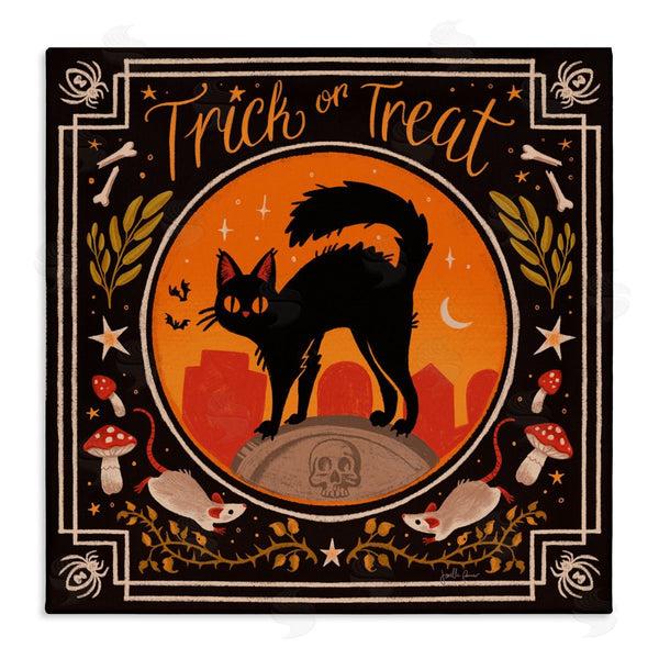 stupell industries Janelle Penner | Trick Or Treat Cat & Rats Wall Art