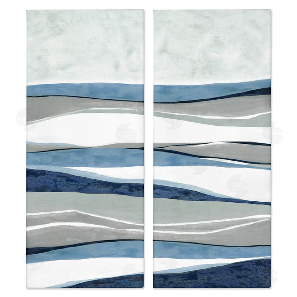 stupell industries Janet Tava | Abstract Striped Landscape Flowing Waves Pattern Wall Art