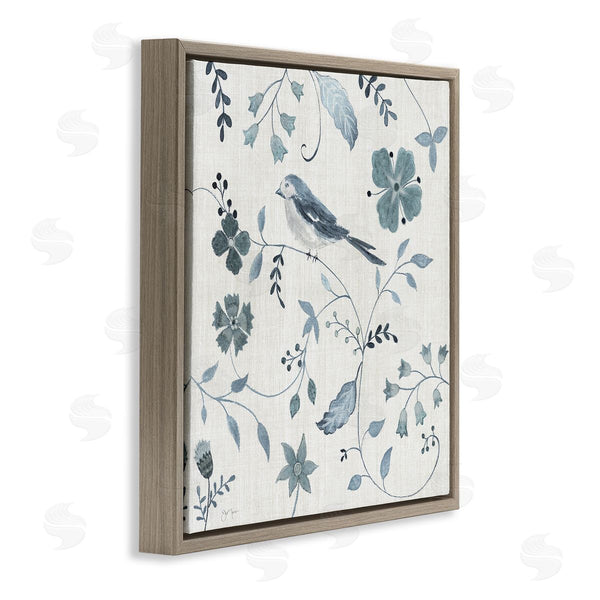 Stupell Industries Janet Tava | Bird With Patterned Botanicals