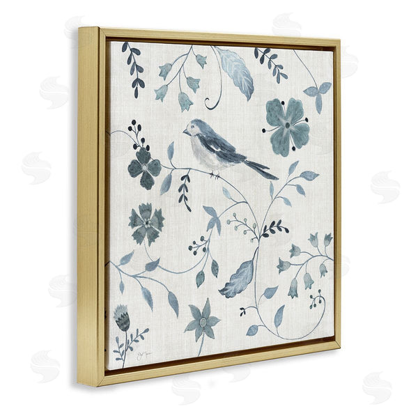 Stupell Industries Janet Tava | Bird With Patterned Botanicals