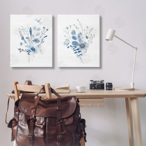 Stupell Industries Janet Tava | Blue Dragonfly Flower Wall Art