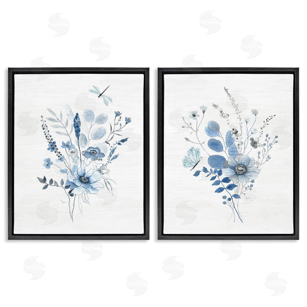 Stupell Industries Janet Tava | Blue Dragonfly Flower Wall Art
