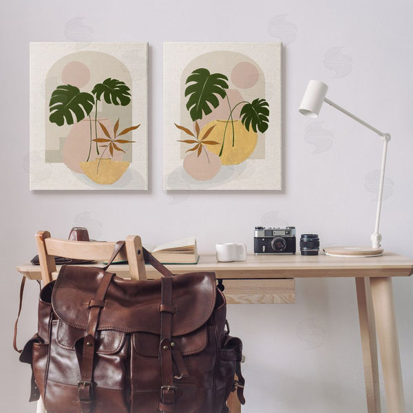 Stupell Industries Janet Tava | Boho Monstera Archway Landscape Wall Art