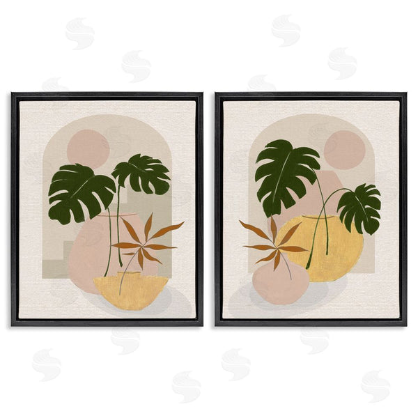 Stupell Industries Janet Tava | Boho Monstera Archway Landscape Wall Art