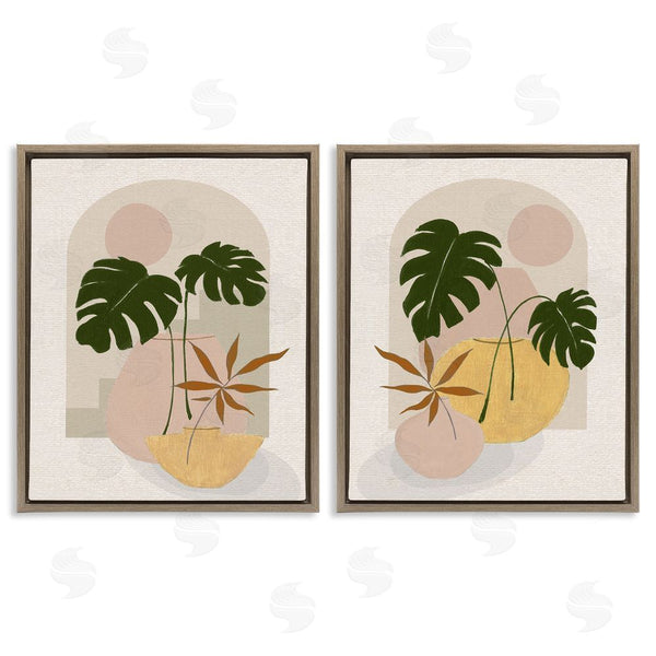 Stupell Industries Janet Tava | Boho Monstera Archway Landscape Wall Art