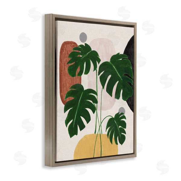 Stupell Industries Janet Tava | Boho Monstera With Shapes Wall Art