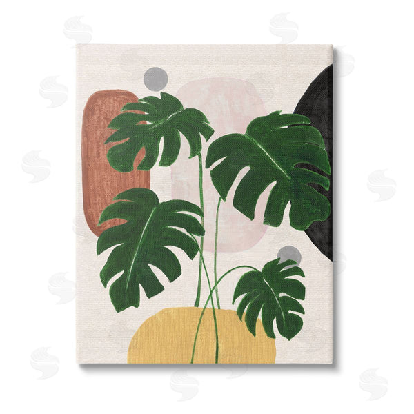 stupell industries Janet Tava | Boho Monstera with Shapes Wall Art