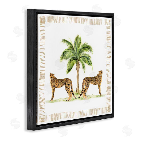 Stupell Industries Janet Tava | Cheetah Duo & Palm Tree