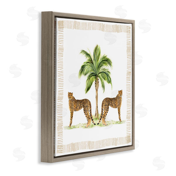 Stupell Industries Janet Tava | Cheetah Duo & Palm Tree