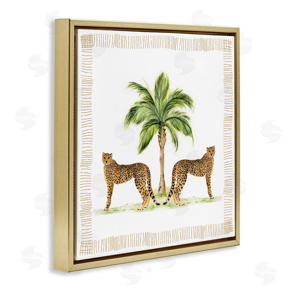 Stupell Industries Janet Tava | Cheetah Duo & Palm Tree