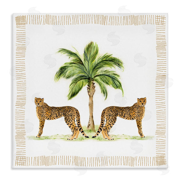 stupell industries Janet Tava | Cheetah Duo & Palm Tree