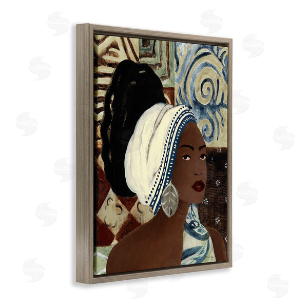 Stupell Industries Janet Tava | Classy Earth Tones Portrait