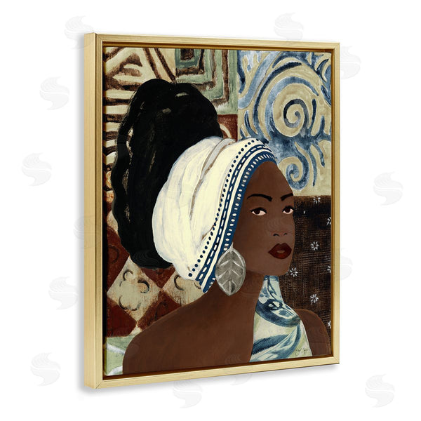 Stupell Industries Janet Tava | Classy Earth Tones Portrait