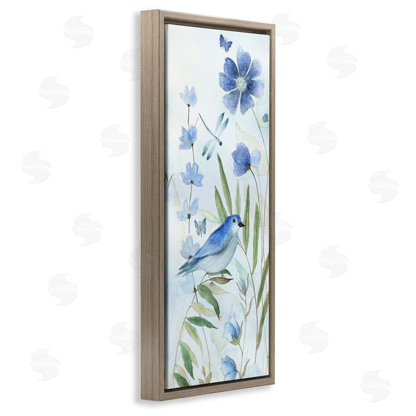 Stupell Industries Janet Tava | Cottage Botanicals & Blue Bird