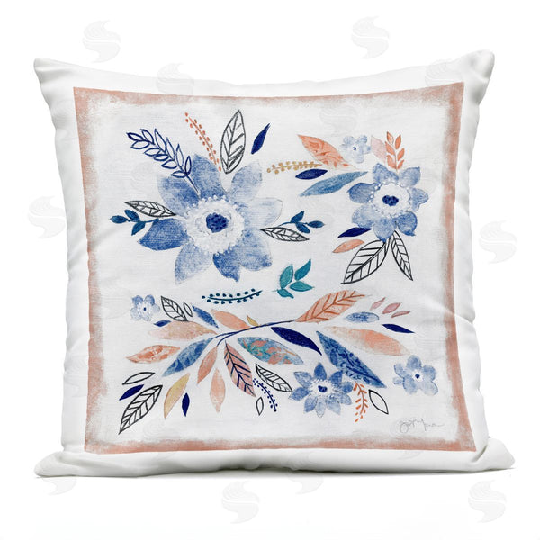 Stupell Industries Janet Tava | Cottage Floral Leaf Pattern Printed Throw Pillow