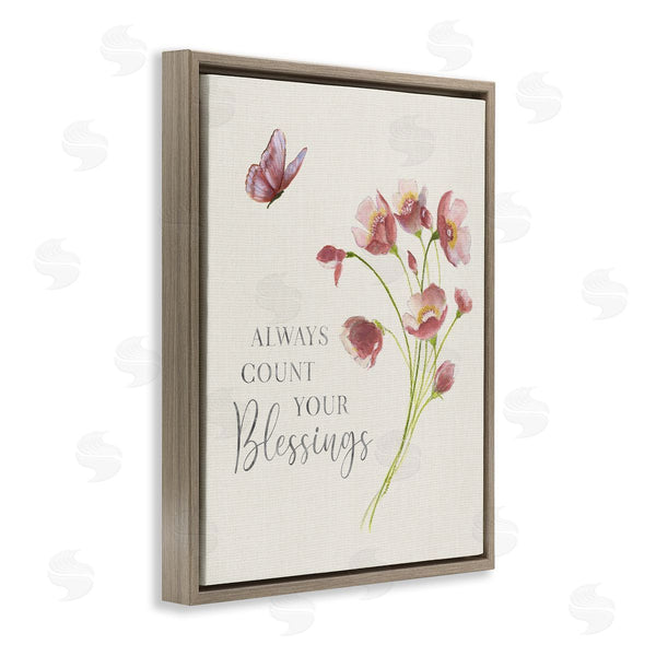 Stupell Industries Janet Tava | Count Your Blessings Florals