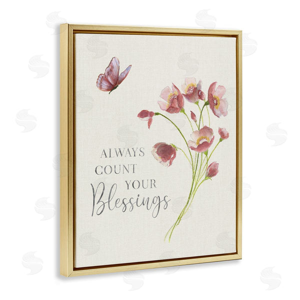 Stupell Industries Janet Tava | Count Your Blessings Florals