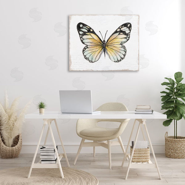 Stupell Industries Janet Tava | Country Butterfly On White Wall Art