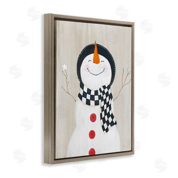 Stupell Industries Janet Tava | Happy Smile Winter Snowman Wall Art