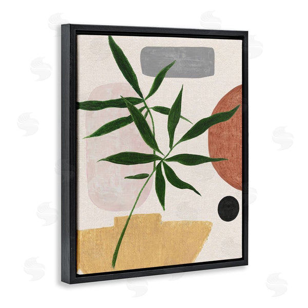 Stupell Industries Janet Tava | House Plant & Abstract Shapes Wall Art