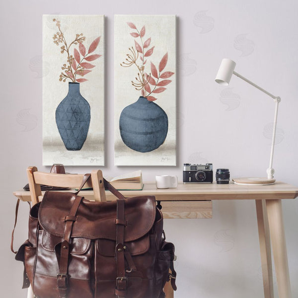 Stupell Industries Janet Tava | Ikebana Flower Vases Arrangement Wall Art