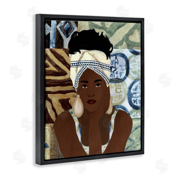 Stupell Industries Janet Tava | Introspective Woman In Earth Tones