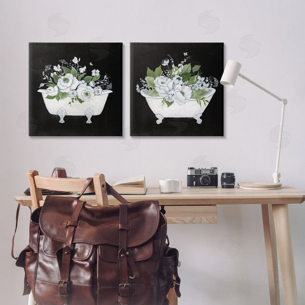 Stupell Industries Janet Tava | Inviting Magnolia Clawfoot Tub Wall Art