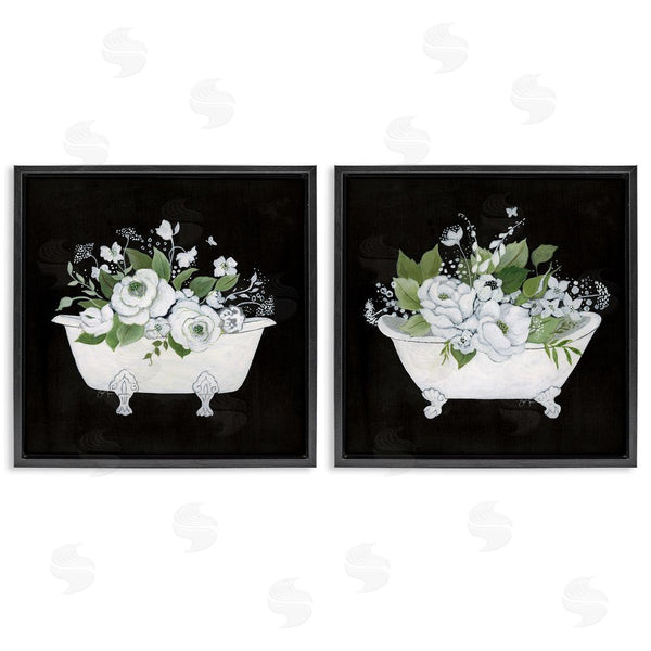 Stupell Industries Janet Tava | Inviting Magnolia Clawfoot Tub Wall Art