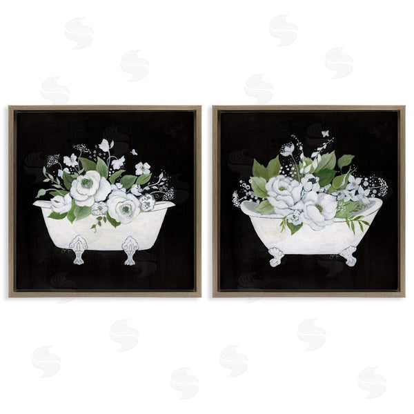 Stupell Industries Janet Tava | Inviting Magnolia Clawfoot Tub Wall Art