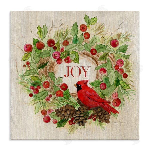 stupell industries Janet Tava | Joy Rustic Winter Wreath