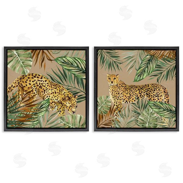 Stupell Industries Janet Tava | Jungle Prowler Cheetahs