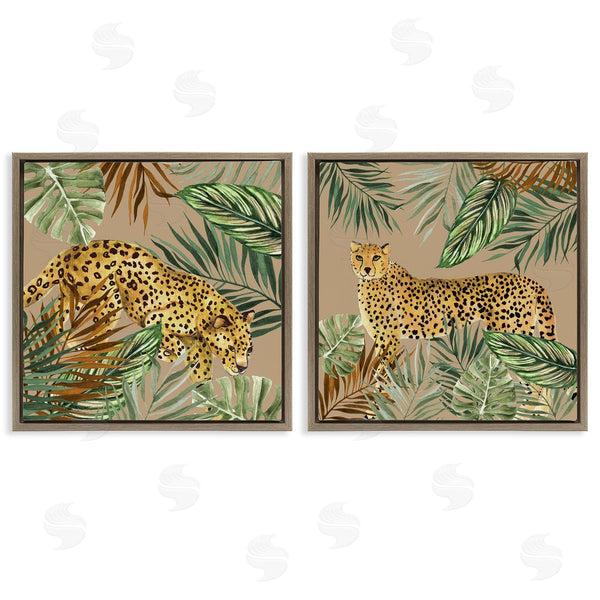 Stupell Industries Janet Tava | Jungle Prowler Cheetahs