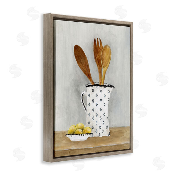 Stupell Industries Janet Tava | Lemons & Utensils Kitchen Painting Wall Art