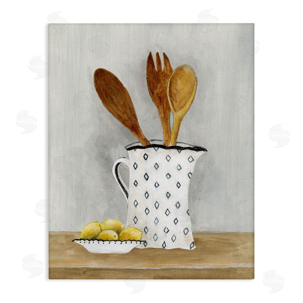 stupell industries Janet Tava | Lemons & Utensils Kitchen Painting Wall Art